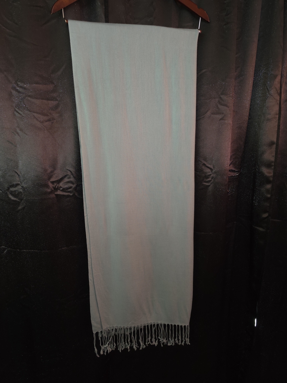 Women's Scarf Cashmere Feel Shawl Warm Winter Pashmina Wrap Blue OS 72" X 31"